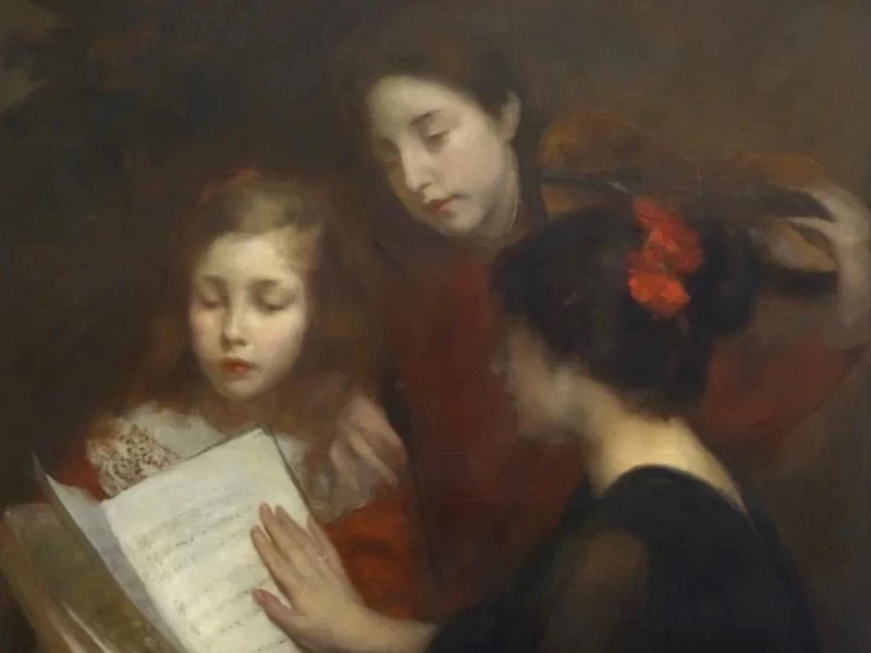 1854-Armand Berton - Lezione di canto